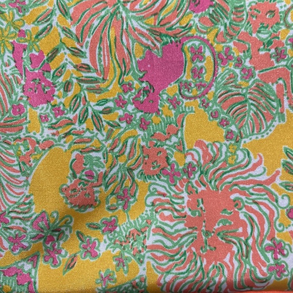 Lilly Pulitzer Orange Multi Color Makeup Tote Purse EUC Target Collaboration - Picture 6 of 17
